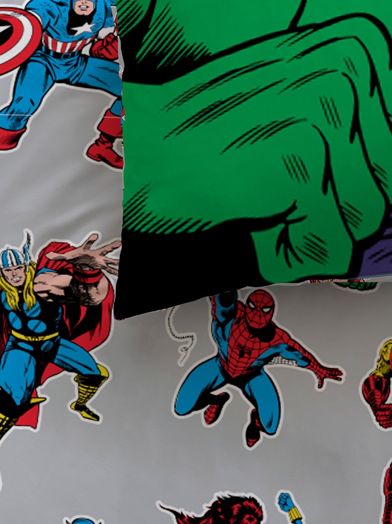 Dekbedovertrekset met 'Avengers'-print - 1 persoon Wit - Kiabi
