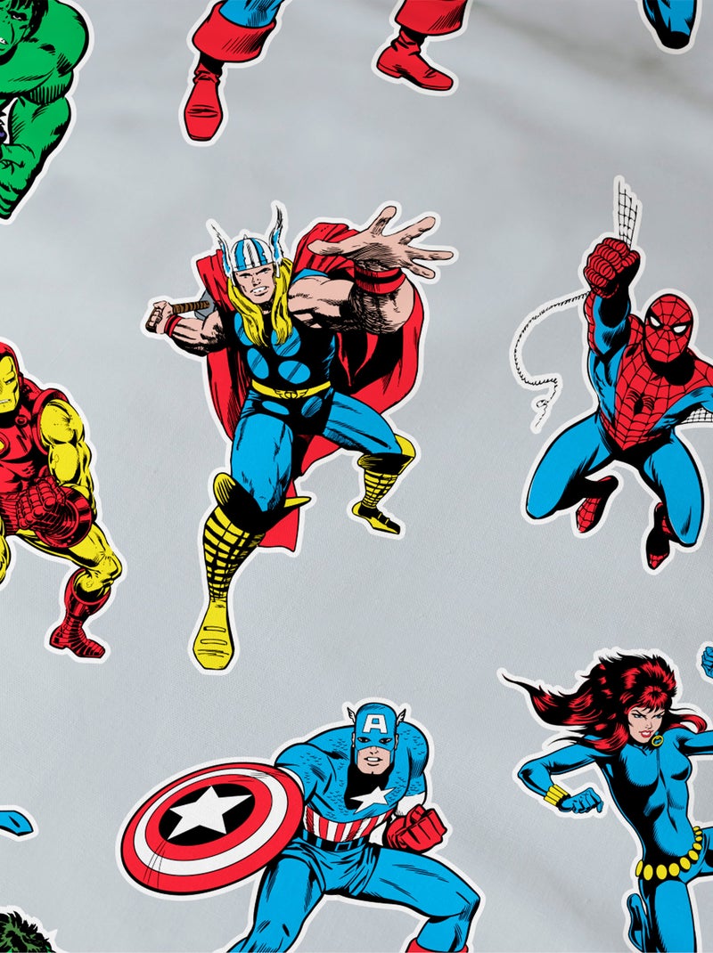 Dekbedovertrekset met 'Avengers'-print - 1 persoon Wit - Kiabi