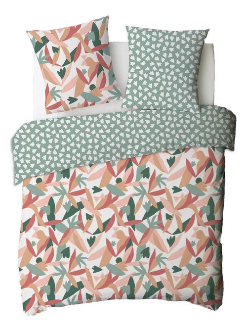 Dekbedovertrekset omkeerbaar 100% katoen met abstracte print meerkleurig – Future Home - Kiabi Dekbedovertrekset omkeerbaar 100% katoen met abstracte print meerkleurig – Future Home - Kiabi