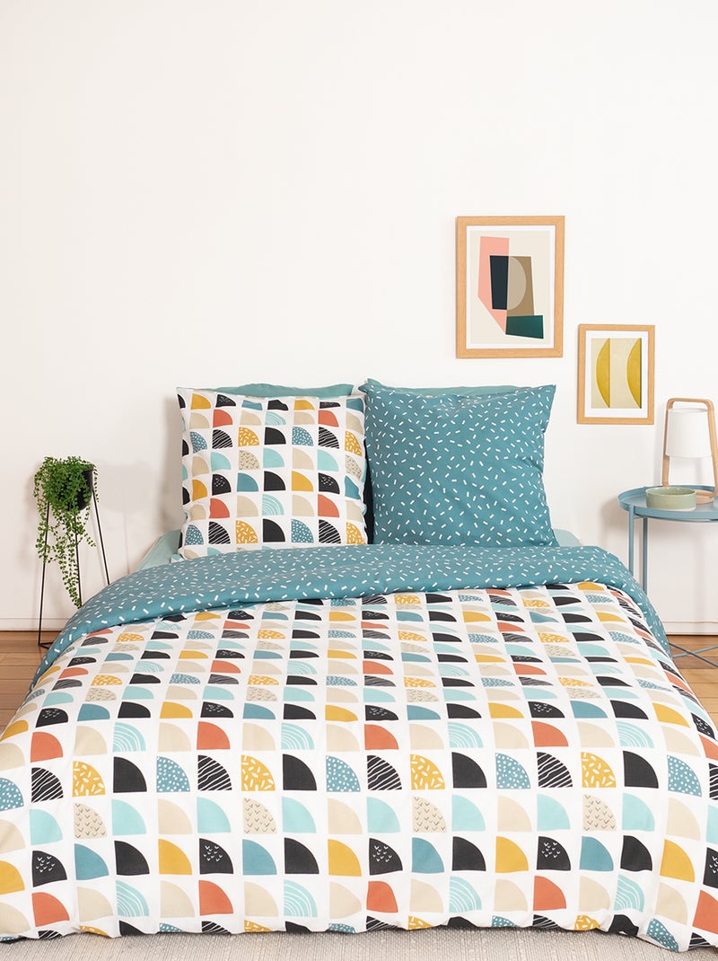 Dekbedset - 2-persoonsbed BLAUW - Kiabi