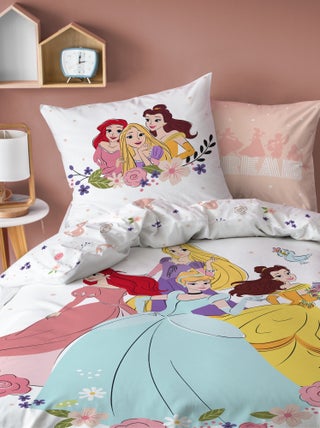 Dekbedset - 'Disney-prinsessen' - 1-persoonsbed