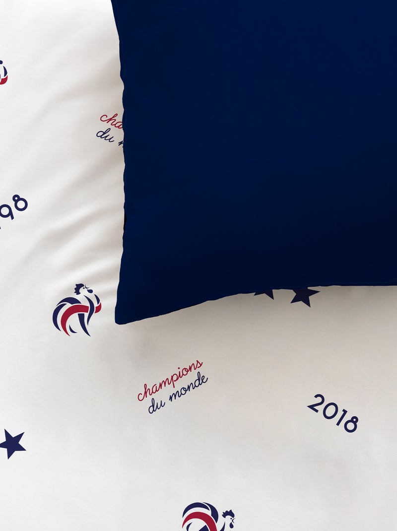 Dekbedset 'FFF' - Voor 2-persoonsbed BLAUW - Kiabi