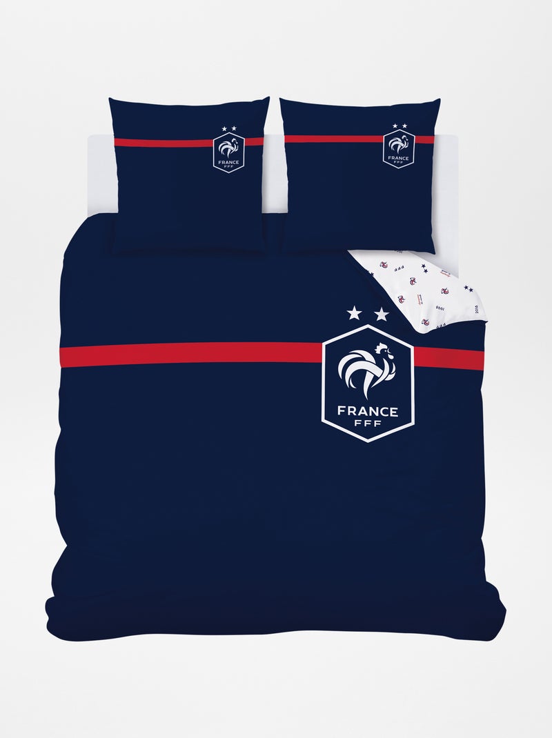 Dekbedset 'FFF' - Voor 2-persoonsbed BLAUW - Kiabi