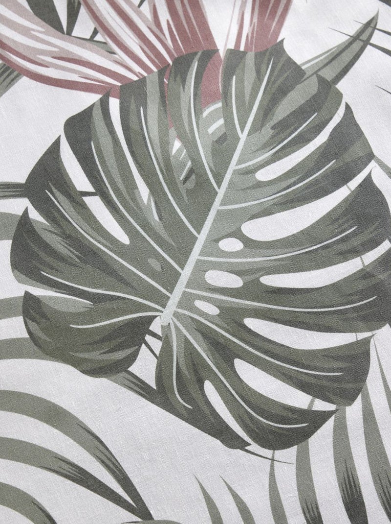 Dekbedset met bladmotief - Voor 2-persoonsbed GROEN - Kiabi