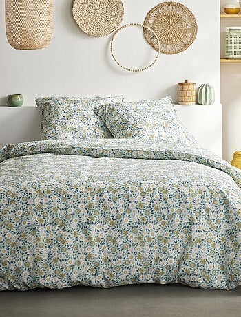 Dekbedset met bloemenprint - Voor 2-persoonsbed