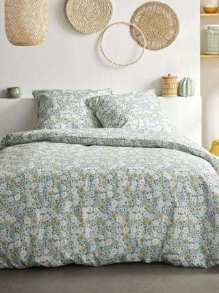 Dekbedset met bloemenprint - Voor 2-persoonsbed