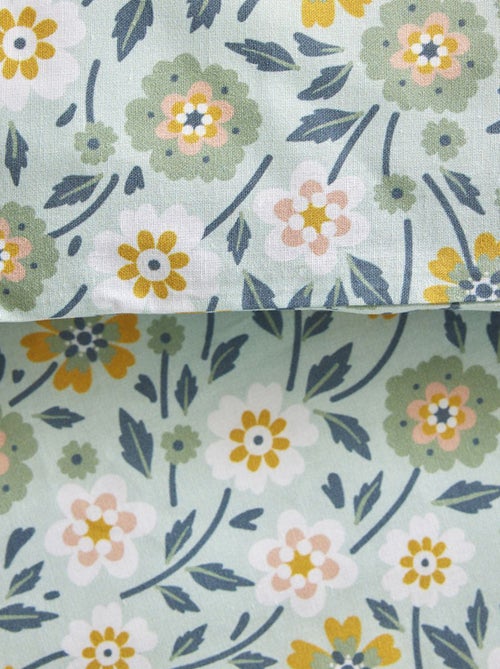 Dekbedset met bloemenprint - Voor 2-persoonsbed - Kiabi