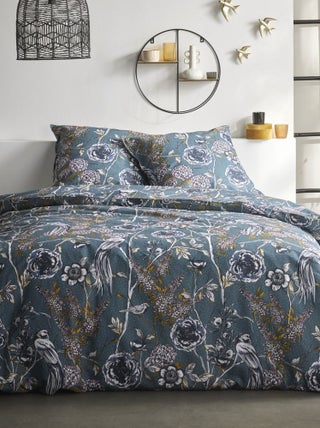 Dekbedset met bloemenprint - Voor 2-persoonsbed