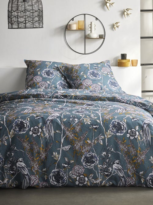 Dekbedset met bloemenprint - Voor 2-persoonsbed - Kiabi