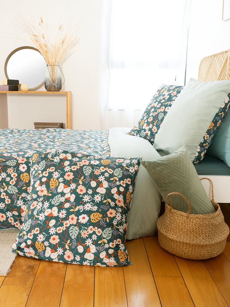 Dekbedset met print - 2-persoonsbed - GROEN - Kiabi - 32.00 Dekbedset met print - 2-persoonsbed - GROEN - Kiabi - 32.00