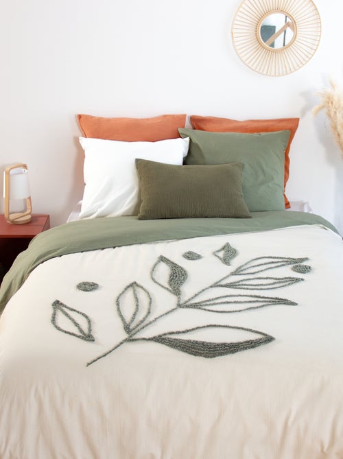 Dekbedset met borduursel - Voor 2-persoonsbed - Kiabi