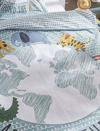 Dekbedset met fantasieprint - 1-persoonsbed