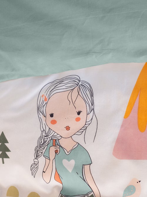 Dekbedset met fantasieprint - 1-persoonsbed - Kiabi