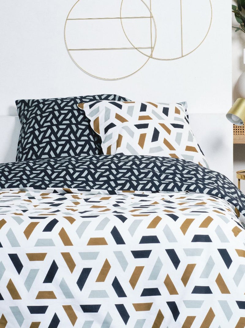 Dekbedset met fantasieprint - 2-persoonsbed BLAUW - Kiabi