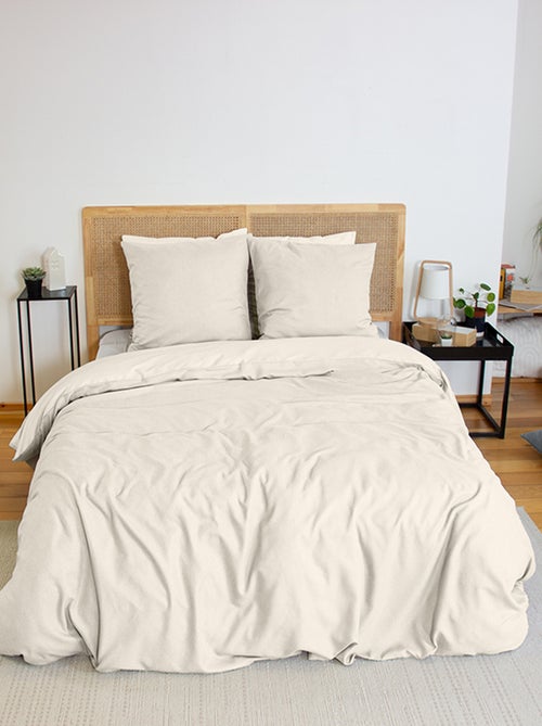 Dekbedset met flaneleffect - Voor 2-persoonsbed - Kiabi