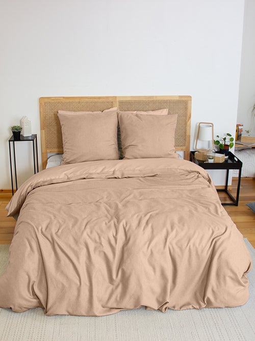 Dekbedset met flaneleffect - Voor 2-persoonsbed - Kiabi