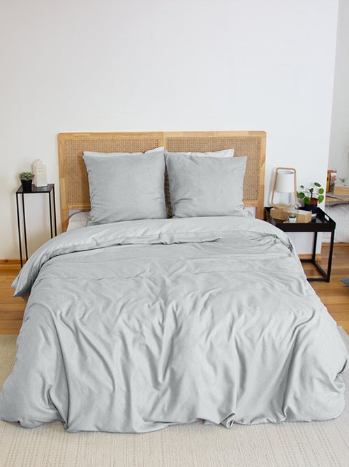 Dekbedset met flaneleffect - Voor 2-persoonsbed - Kiabi