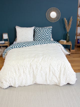 Dekbedset met grafische print - Voor 2-persoonsbed