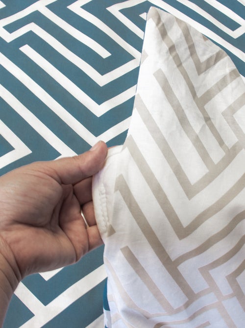 Dekbedset met grafische print - Voor 2-persoonsbed - Kiabi