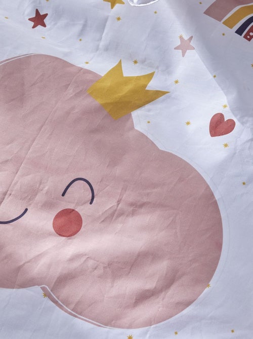 Dekbedset 'Met het hoofd in de wolken' - 1-persoonsbed - Kiabi