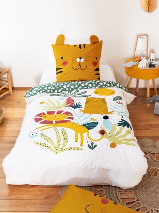 Dekbedset met leeuwprint - 1-persoonsbed