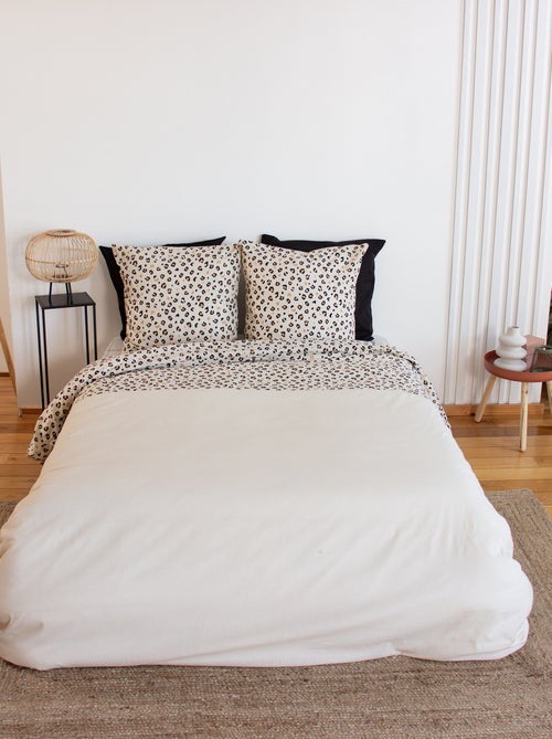 Dekbedset met luipaardprint - Voor 2-persoonsbed - Kiabi