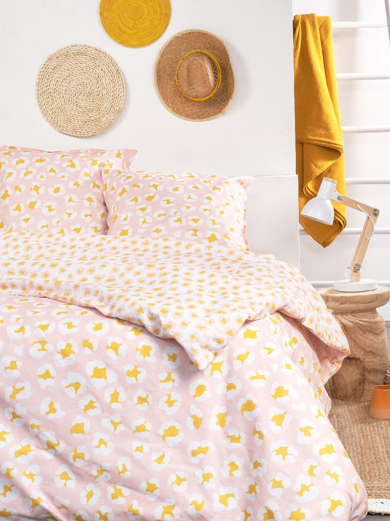 Dekbedset met luipaardprint - Voor 2-persoonsbed Rose - Kiabi