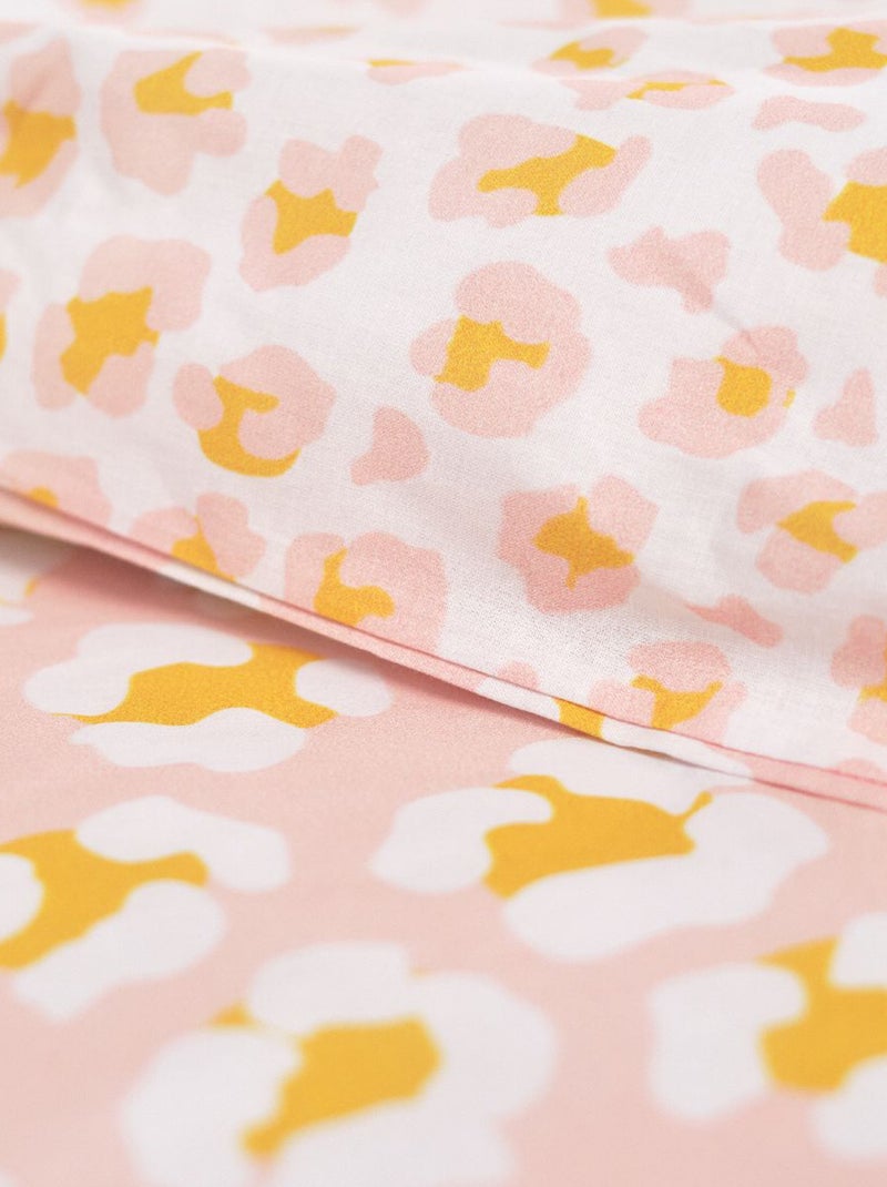 Dekbedset met luipaardprint - Voor 2-persoonsbed Rose - Kiabi