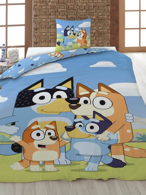 Dekbedset met print - dekbedovertrek + 2 kussenslopen - Voor 2-persoonsbed - Kiabi