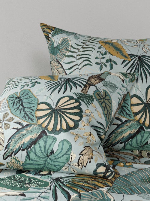 Dekbedset met print - dekbedovertrek + 2 kussenslopen - Voor 2-persoonsbed - Kiabi