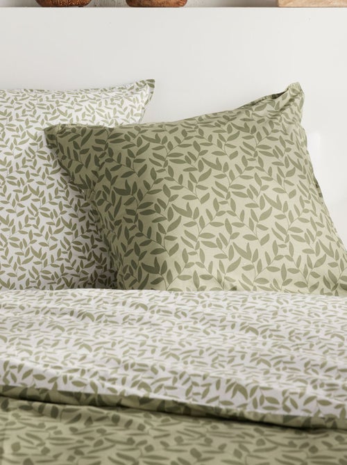 Dekbedset met print - dekbedovertrek + kussenslopen - Voor 2-persoonsbed - Kiabi