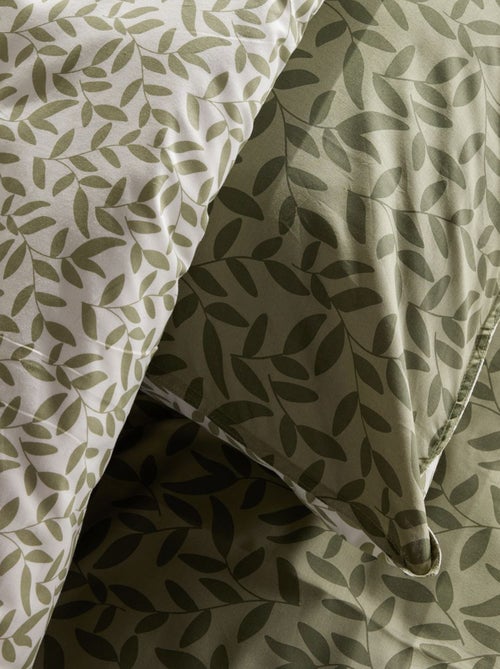 Dekbedset met print - dekbedovertrek + kussenslopen - Voor 2-persoonsbed - Kiabi