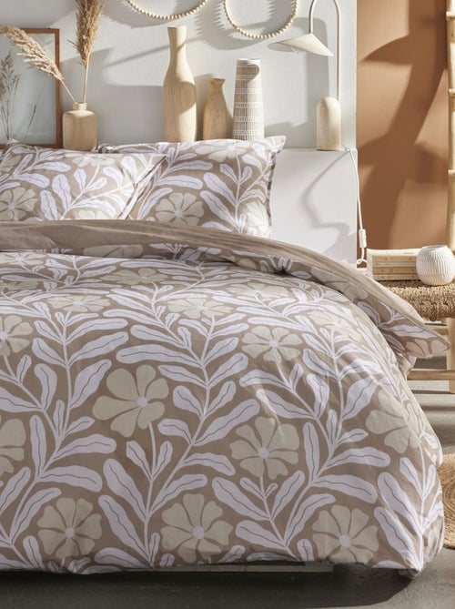 Dekbedset met print - Voor 2-persoonsbed - Kiabi