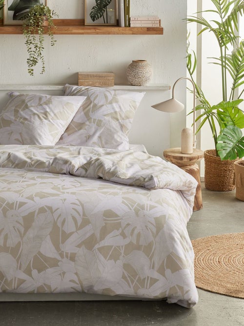 Dekbedset met print - Voor 2-persoonsbed - Kiabi