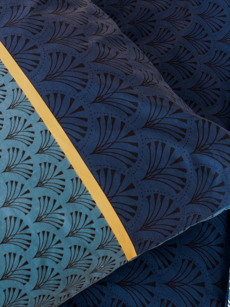 Dekbedset met print - Voor 2-persoonsbed BLAUW - Kiabi