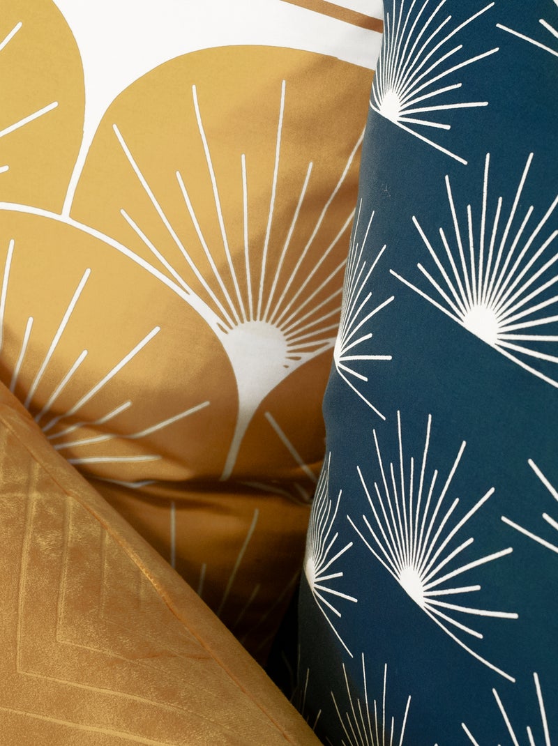 Dekbedset met print - Voor 2-persoonsbed BLAUW - Kiabi