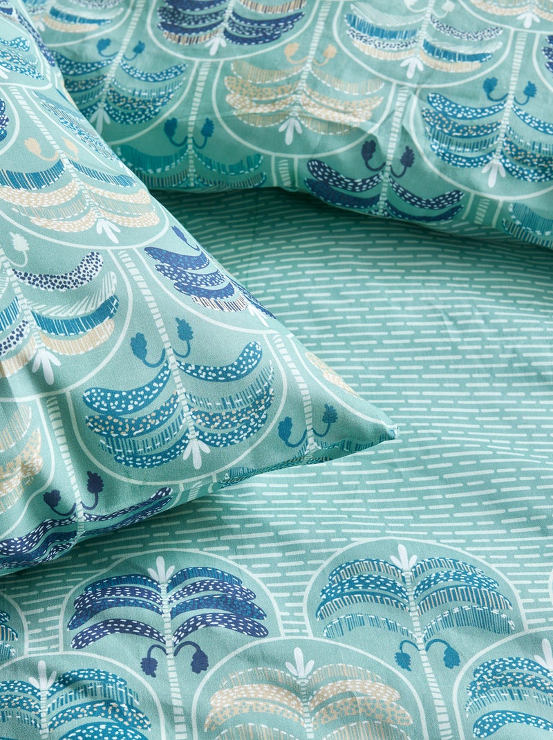 Dekbedset met print - Voor 2-persoonsbed BLAUW - Kiabi