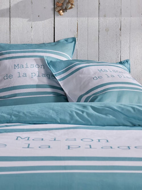 Dekbedset met print - Voor 2-persoonsbed - Kiabi