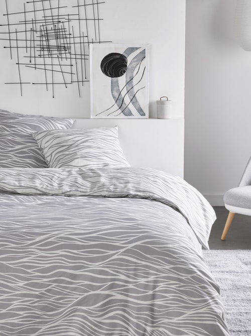 Dekbedset met print - Voor 2-persoonsbed - Kiabi