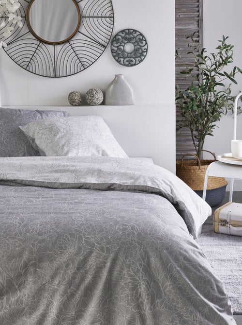 Dekbedset met print - Voor 2-persoonsbed - Kiabi
