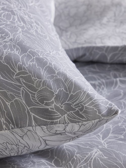 Dekbedset met print - Voor 2-persoonsbed - Kiabi