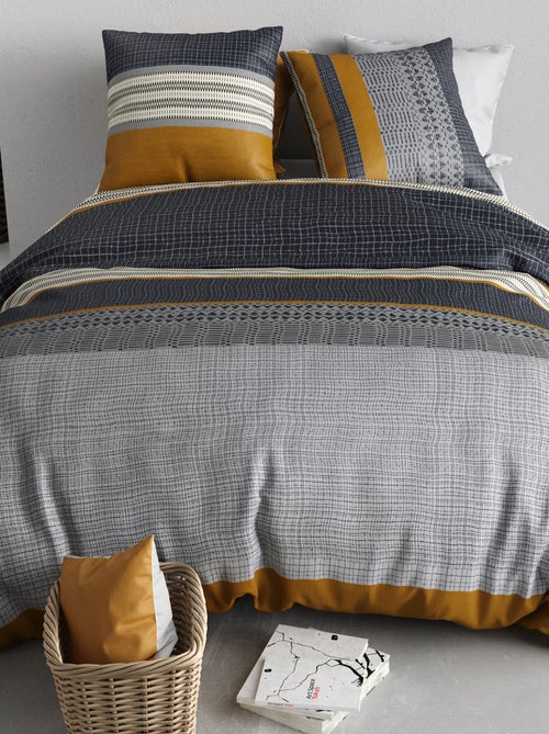 Dekbedset met print - Voor 2-persoonsbed - Kiabi