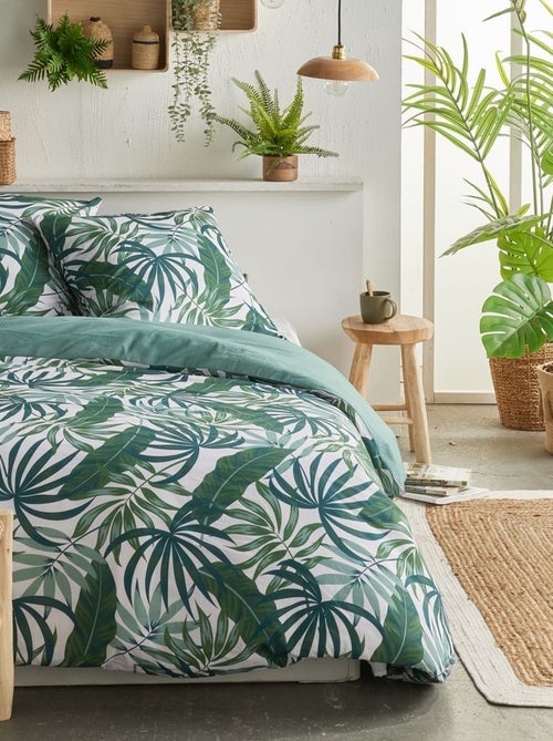Dekbedset met print - Voor 2-persoonsbed - Kiabi