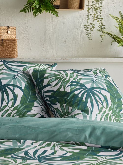 Dekbedset met print - Voor 2-persoonsbed - Kiabi