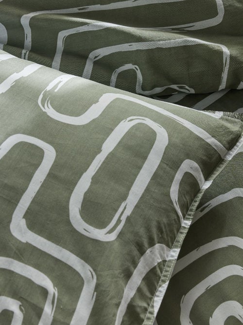 Dekbedset met print - Voor 2-persoonsbed - Kiabi