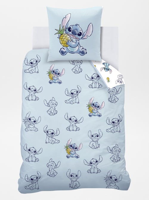 Dekbedset met Stitch-print - 1-persoonsbed - Kiabi