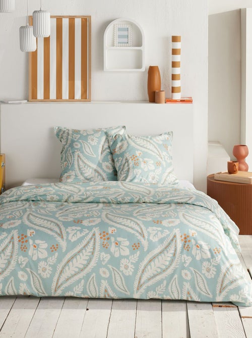 Dekbedset met verenprint - Voor 2-persoonsbed - Kiabi