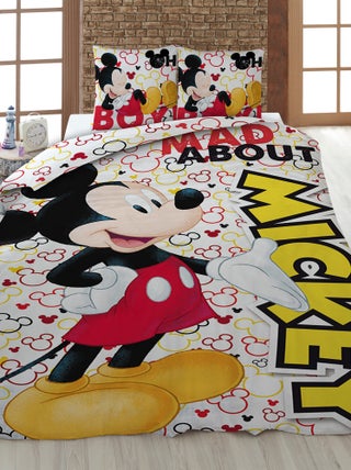 Dekbedset 'Mickey' - 1-persoonsbed