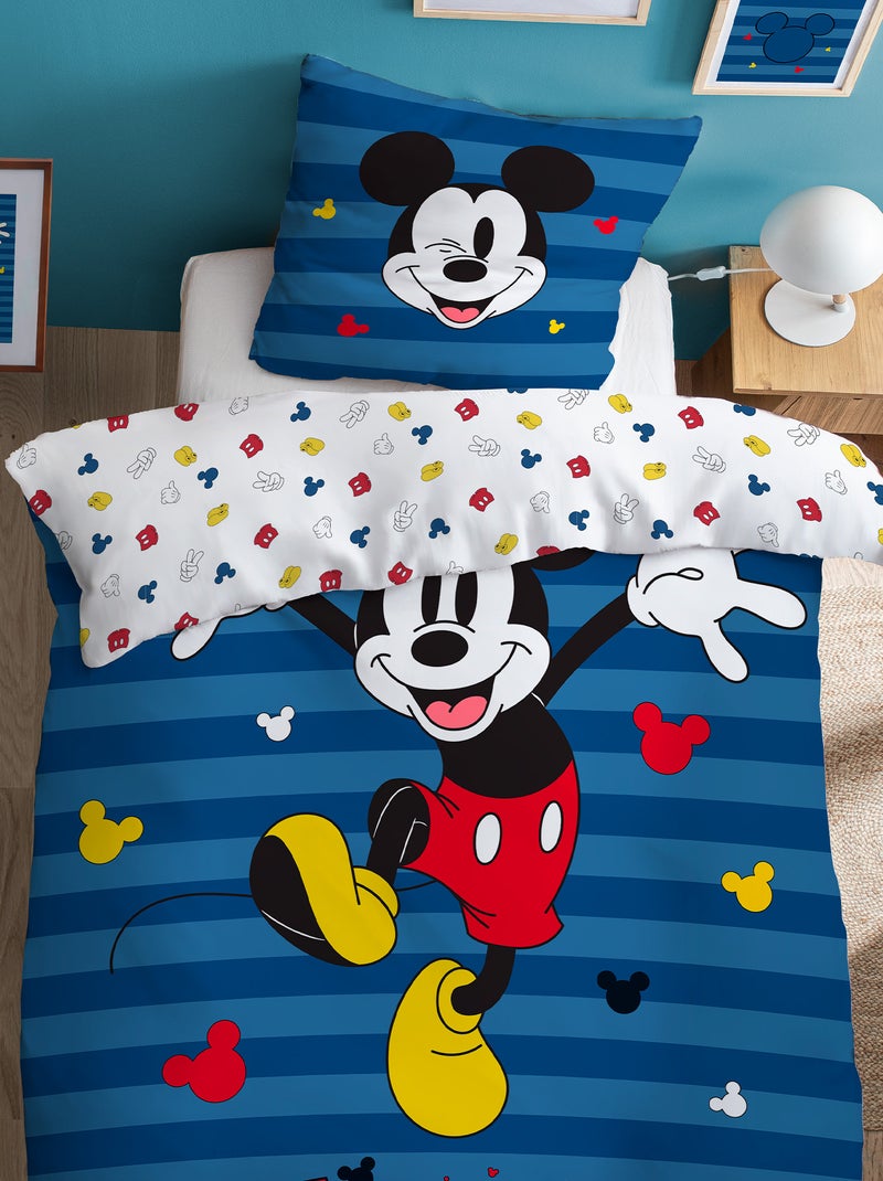 Dekbedset 'Mickey' - 1-persoonsbed BLAUW - Kiabi
