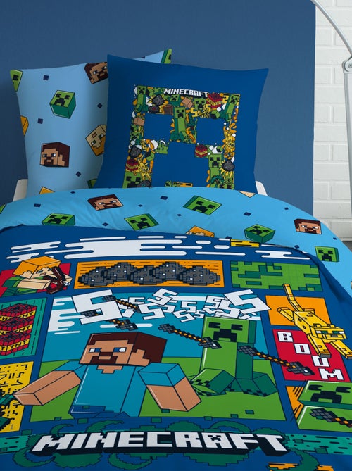 Dekbedset 'Minecraft' - 1-persoonsbed - Kiabi